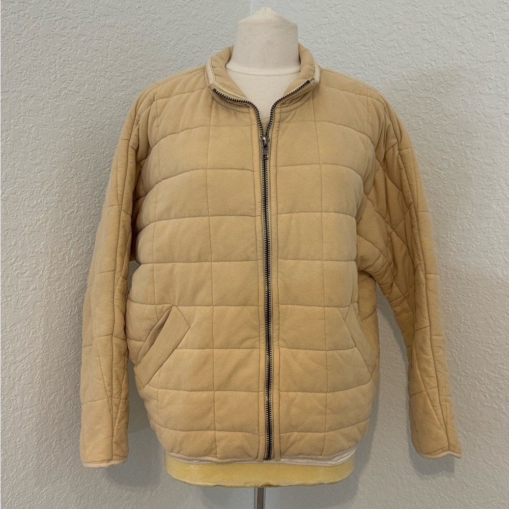 NEW HEYSON Women's Beige Quilted Jacket / Coat - Size M/ L